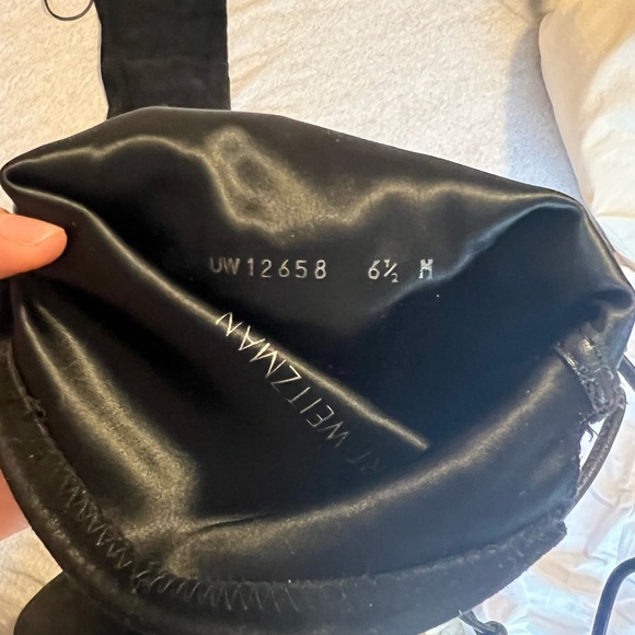 Stuart Weitzman Black Lowland over the knee boots size 6.5 - Picture 4 of 4